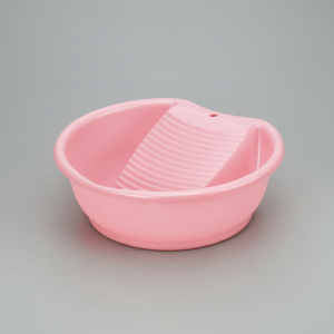 Cesto per biancheria rosa Inomata - Product Image 1