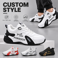 Chaussures de sport pour femmes OEM avec empeigne en microfibre, logo personnalisé, chaussures de marche décontractées