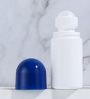 Vente en gros emballage cosmétique à bille roulante contenants de parfum ronds en plastique bouteille de parfum à bille de 50ml bouteille de déodorant personnalisée