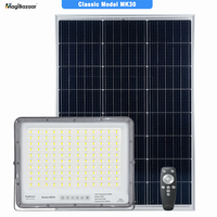 Reflector LED Solar MK30 de 200W IP65 para Emergencias, Áreas Públicas, Situaciones de Guerra, Exteriores/Interiores, Camping, Techos, Autocaravanas, con 5 Años de Garantía, de Aluminio