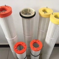 Filtres à sacs plissés, filtre à sac anti-poussière pour aspirateur, filtres à sacs pour l'industrie du ciment, filtre à sac plissé pour silo à ciment