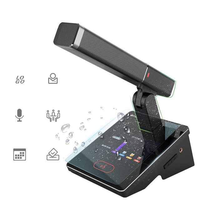 High Tech Hand in Hand Wired Digital Voting Audio Conference System with Handheld Microphone Solution for Large Conferences