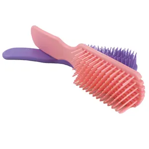 Super Custom ized Logo Kunststoff Haars tyling Felicia Pinsel mit Nylon borste für kurze lange Haare entwirren Bürste