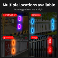 Offre Spéciale sans fil solaire led capteur d'avertissement clignotant lumières colorées pour voiture moto vélo lumière ambiante feu arrière