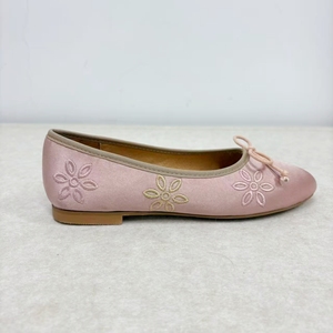 Zapatos Planos <span class=keywords><strong>de</strong></span> Satén Chino Bordado para Mujer, Mocasines para Mujer, Zapatos <span class=keywords><strong>de</strong></span> Exterior para Niñas, Zapatos con Punta Redonda y Lazo, Tallas Grandes - Product Image 5