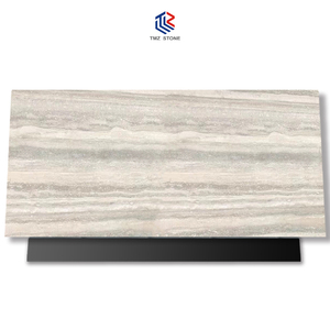 TMZ Travertino, travertin naturel de haute qualité, Italie, Crema Toscana, grande dalle, surface polie, design moderne, sol et mur de villa - Product Image 1