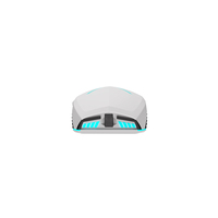 Ratón para juegos retroiluminado RGB 4000 DPI 6 botones programables para Windows/Mac-Blanco