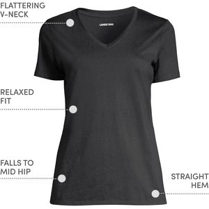 Camiseta de Cuello en V para Mujer, 100% Algodón, Corte Holgado y Transpirable - Product Image 4