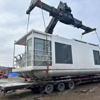 Allhouse bateau ponton en aluminium maison bateau flottant de luxe à vendre