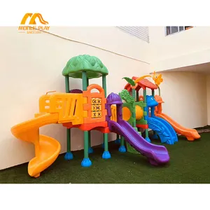 KID遊び場プレイハウスセット子供用スライド学校と公園用屋外スライド遊び場用
