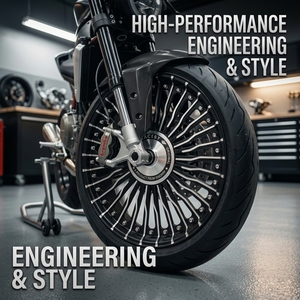 ขอบล้อรถมอเตอร์ไซค์อะลูมิเนียม<span class=keywords><strong>อัลลอย</strong></span>คุณภาพสูงสำหรับ Indian Royal Enfield Bullet 350 Classic ขนาด 19 นิ้ว ล้อหน้า 18 นิ้ว ล้อหลัง - Product Image 2