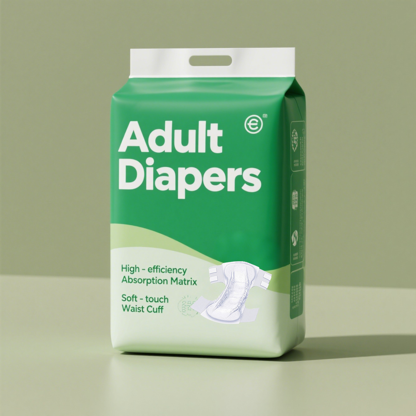 OEM Adult Diapers with Anti-Leak Leg Gathers Customizable Packaging Skin-Friendly Material for Sensitive Skin