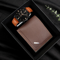 Ide Produk Baru 2027 Set Bisnis Promosi Acara Perusahaan Kreatif Dompet Jam Tangan Gelang Set Hadiah Mewah untuk Pria
