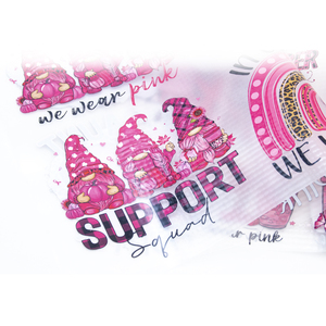 Transferts thermocollants personnalisés en vinyle Plastisol avec logo nœud rose « <span class=keywords><strong>Lutte</strong></span> <span class=keywords><strong>contre</strong></span> <span class=keywords><strong>le</strong></span> <span class=keywords><strong>cancer</strong></span> du <span class=keywords><strong>sein</strong></span> » pour vêtements - Product Image 3