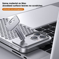 Premium Slim En Alliage D'aluminium Dissipateur De Chaleur Aromathérapie Mobile Téléphone Cas Couverture pour iPhone 12 13 14 15 16 Pro Max Plus Antichoc