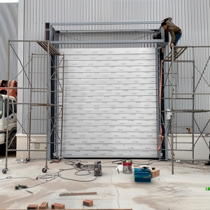 <span class=keywords><strong>Porte</strong></span> <span class=keywords><strong>de</strong></span> <span class=keywords><strong>garage</strong></span> à enroulement rapide en aluminium sur mesure avec moteur, panneaux <span class=keywords><strong>de</strong></span> sécurité, volets anti-ouragan pour l'extérieur des maisons - Product Image 3