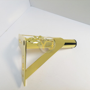 YIJUN Gold Rose Pattern Furniture <b>Legs</b> 3302 Heavy Duty Modern Minimalist Luxury Metal Hardware - Product Image 4