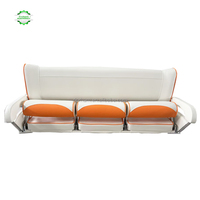 Canapé-banc marin pliable 3 places de luxe Dorham Yacht, couleur personnalisée, pour bateau ponton