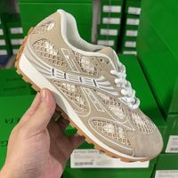 Nouvelles chaussures de sport décontractées A-Game Dad Shoes, couleur abricot, en maille mélangée, anti-odeur, à plateforme rehaussante, tendance et polyvalentes