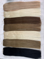 Extensions de cheveux vierges russes 6D H6 plumes pistes lâche vague profonde et Styles de boucles italiennes cheveux de vague naturelle