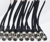 Kabel Daya USB Kustom QUANWEI M12 M16 2/3/4/5/6/7 Plug Male Konduktor Tembaga 6A Konektor DC Selubung PVC Tahan Tekanan 300V
