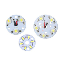 OEM ODM aluminium pcb 12v led ampoule circuit imprimé rond 3W 5W 9W 10W 12W 15W 20W SMD 2835 AC PCB LED module pour lumière par