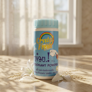 CRYSTAL FRESH Herbal 22G Poudre déodorante et anti-transpirante fraîche et rafraîchissante pour tous les genres (CP-022 FRESH COOL) Déodorisation ciblée et effet rafraîchissant - Product Image 1