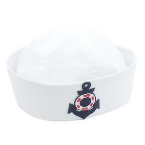Nouveau Chapeau <span class=keywords><strong>de</strong></span> <span class=keywords><strong>Capitaine</strong></span> <span class=keywords><strong>de</strong></span> Yacht Blanc pour Adulte, <span class=keywords><strong>Casquette</strong></span> <span class=keywords><strong>de</strong></span> Marin Amiral Brodé pour Hommes et Femmes - Product Image 2