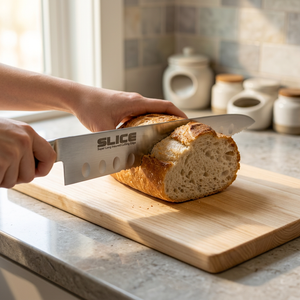 Seki Japan Serrated Chef <b>Knife</b> with Stainless Steel Blade and Plastic Handle Dishwasher Safe Ambidextrous Design-Bulk Order - Product Image 3