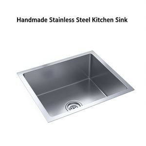 Lavello da Cucina in Acciaio Inox a Vasca Singola, da Incasso, Lucidato, Design Minimalista Rettangolare - Product Image 1