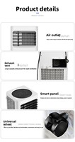 Climatiseur portable intelligent 12000 BTU 2HP, refroidissement, chauffage, déshumidificateur 4-en-1, commande intelligente WiFi, unité de climatisation mobile électrique