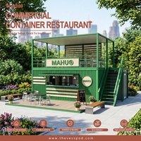 Maison conteneur modulaire en acier galvanisé de haute qualité Vesspod 2025, installation rapide, garantie 3 ans, restaurant