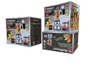 Mixeur <span class=keywords><strong>ménager</strong></span> Hoffmans 3 en 1, 800W, commande à bouton multi-vitesses, pot en verre épais, <span class=keywords><strong>robot</strong></span> culinaire électrique pour tomates, poivrons, 220V - Product Image 4