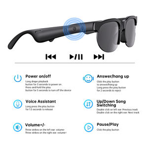 <span class=keywords><strong>Gafas</strong></span> <span class=keywords><strong>de</strong></span> Sol Inteligentes con Música Inalámbrica, Protección UV <span class=keywords><strong>de</strong></span> Alta Definición, para Deportes al Aire Libre, Correr, Ciclismo, con Traductor IA - Product Image 5