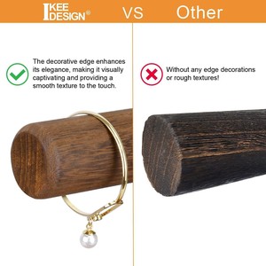 Présentoir à bijoux en bois massif, support de rangement pour bracelets, organisateur de bureau pour la maison et la vente ambulante - Product Image 2