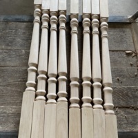 Pièces d'escalier intérieures modernes en bois massif, mains courantes, balustres d'escalier intérieurs en bois de hêtre, rails en bois – direct usine