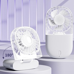 Ventilateur pliant transparent, mini ventilateur portatif rechargeable par USB avec angle réglable à 180 degrés pour une utilisation en extérieur - Product Image 1