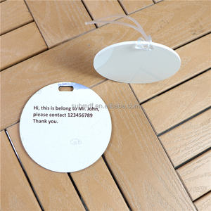 Деревянная заготовка MDFSUB, круглая, двусторонняя, 4 дюйма, с возможностью нанесения имени ребенка, для сублимации, FRP бирка для багажа, для использования в отелях и курортах, для промоакций - Product Image 2