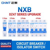 Interruptor Automático Miniatura Chint NXB-63, 63A, AC 230V 400V, Protección Contra Sobrecorriente y Cortocircuito, para Uso Doméstico