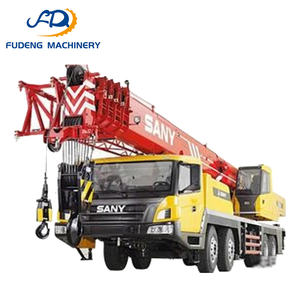 Grue de chantier 50 tonnes en promotion pour levage de charges, fiable avec système hydraulique, composants essentiels : moteur, boîte de vitesses, pompe, PLC - Product Image 1