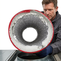 Tuyau d'isolation et de ventilation flexible en aluminium pour climatisation, usage hospitalier