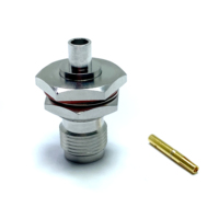 Connecteur femelle étanche TNC à souder pour câble semi-flexible RG402 .141