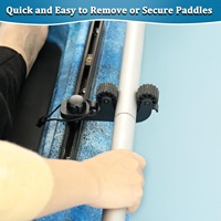 Support de pagaie en plastique pour kayak 2 places, gain de place, accessoires de pêche et de kayak, support pour filet et cannes à pêche