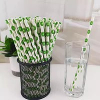 Pailles en papier jetables pour les jus et les boissons au café