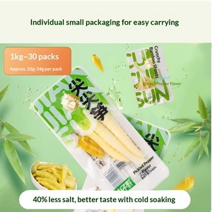 <span class=keywords><strong>Brotes</strong></span> <span class=keywords><strong>de</strong></span> <span class=keywords><strong>Bambú</strong></span> Salados con Pimienta <span class=keywords><strong>de</strong></span> Montaña, Pelados a Mano, Ácidos y Picantes, 33g, Populares en Internet, para Aliviar el Hambre, Instantáneos, Pequeños - Product Image 4