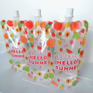 Tùy chỉnh bé uống bao bì túi nước ép trái cây tươi với hiệu ứng mờ hình dạng đặc biệt túi vòi làm từ nhựa PE - Product Image 4