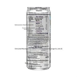 Refrescos Carbonatados de Frutas al Por Mayor, Bebida Energética Baja en Grasa en Botella, 330ml*12 Latas (Blancas) - Product Image 3