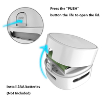 Mini aspirateur de bureau portable à piles, idéal pour nettoyer les cheveux et les miettes – Nouveauté très demandée