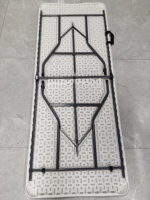 Table de repas pliante d'extérieur très vendue, pour hôpitaux et hôtels, en plastique résistant aux UV et aux intempéries