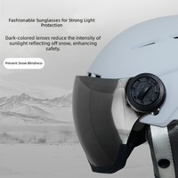 Casques de ski et de snowboard de qualité supérieure avec coque intégrale en EPS, coque en ABS, ventilation réglable et lunettes intégrées